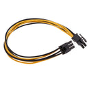 PCI-E 6pin Male to 6pin Male Power Extendion Splitter Cable PCIE PCI Express