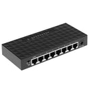 8 Port Fast Ethernet Switch Desktop Splitter Hub Plug &Play for Computer