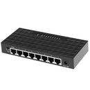 8 Port Fast Ethernet Switch Desktop Splitter Hub Plug &Play for Computer