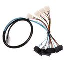 1meter Internal SAS Cable SFF8087 to 4X SFF8482 Adapter Drive Cord 12Gbps