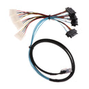 1meter Internal SAS Cable SFF8087 to 4X SFF8482 Adapter Drive Cord 12Gbps