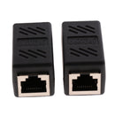 2 pieces RJ45 Female to Female Network LAN Connector Adapter Coupler Extender