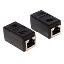 2 pieces RJ45 Female to Female Network LAN Connector Adapter Coupler Extender