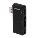 USB 3.0 HUB Adapter with SD Card Reader For Microsoft Surface Pro 3/Pro 4 Black