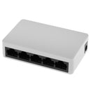 5 Ports 10/100Mbps Fast Ethernet Network Switching Hub without Power Adapter