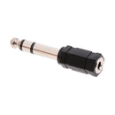 5x 6.35mm Male to 3.5 mm Female M/F Jack Audio Stereo Adapter Converter