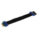 15cm PCI-E 1X Riser Card Flexible Ribbon Extender Extension Cable Cord