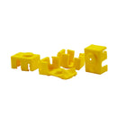 4Pcs Heated Block Cover Silicone Insulation Sock Case Part for V6 PT100 Version Hotend Maintenance Yellow