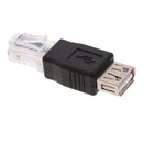 2Pcs USB Type A Female To RJ45 Male Ethernet LAN Network Socket Plug Adapter