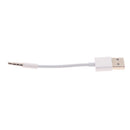 3.5MM Apple's iPod shuffle MP3 Universal Original USB 2.0 Data Charge Cable White