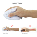 6D 2.4G Wireless Optical Gaming Mouse 1600DPI Ergonomic Design Vertical Mice White