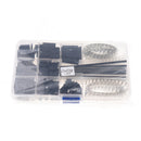 Lot 525pcs Wire Jumper Cable Pin Header Housing Crimp Male Female Pins Connectors wiht Case
