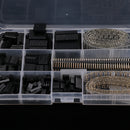 Lot 525pcs Wire Jumper Cable Pin Header Housing Crimp Male Female Pins Connectors wiht Case
