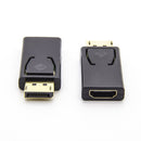 Mini DP Display Port Male to HDMI Female M/M Cable Adapter for Computers Black