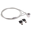 Laptop Key Lock , Universal Anti-theft Wire Retractable Lock ,Portable Safety Lock with Locking Cable for Laptop