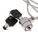 Laptop Key Lock , Universal Anti-theft Wire Retractable Lock ,Portable Safety Lock with Locking Cable for Laptop