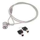 Laptop Key Lock , Universal Anti-theft Wire Retractable Lock ,Portable Safety Lock with Locking Cable for Laptop