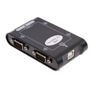 USB2.0 to 4 ports RS232 Serial DB9 COM Controller USB Adapter Hub converter
