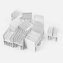 10Pcs Aluminum Heat Sink Heatsink for Power Transistor Silver Tone 25x24x16