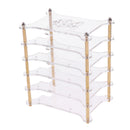 Clear Acrylic Cluster Case 5 Layer Shelf Stack For Raspberry Pi 3/2 B and B+