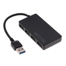 USB 3.0 HUB 4-Port USB Hub 5Gbps Splitter For Macbook Laptop PC Computer HDD Black