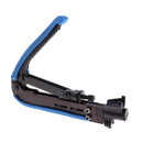 1 Piece F-Connector Coaxial Cable Crimper Network Cable Compression Tool Blue