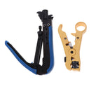 Coaxial Cable Stripper & F Compression Tool Combo Kits For Coaxial Cable