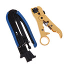 Coaxial Cable Stripper & F Compression Tool Combo Kits For Coaxial Cable