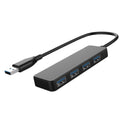 High Speed 4-Port USB 3.0 Multi HUB Splitter Adapter For PC Laptop Mac Phone