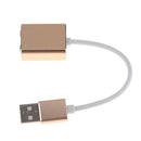 USB External Virtual 7.1 Channel Audio 3D Sound Card Adapter With Cable line - 1 pack