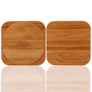 Qi Wireless Bamboo Wood Slim Charging Mat Pad for iPhone 8/8 Plus/X Samsung Note 8 S7 S8