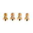 0.4mm 4x -M6 Brass Extruder Nozzle Printer Head for 3.00mm Filament Printer