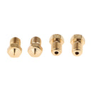 0.4mm 4x -M6 Brass Extruder Nozzle Printer Head for 3.00mm Filament Printer