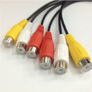 Female RCA to 3RCA Cable Male Jack Splitter Adapter Cable forTV DVD Player
