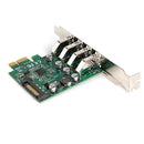 Super speed Low Profile Bracket 4Port USB3.0 PCI-E Express Card for Desktops
