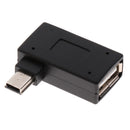 Mini USB2.0 OTG Host Adapter Left Angle Micro USB Male To USB Female Adapter