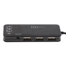 USB2.0 Hub 3Ports USB Sound Card 2 in 1 External Stereo Audio Mic Adapter