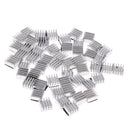 50Pcs 8.8x8.8x5mm Aluminum Mini LED/Power IC Heat Sink Cooling Fin Silver