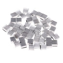 50Pcs 8.8x8.8x5mm Aluminum Mini LED/Power IC Heat Sink Cooling Fin Silver