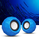 Surround Computer Speakers USB 3.5mm Wired for Speaker for PC/Smartphones Purple