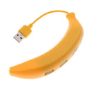 Yellow USB Power Adapter Hub with USB 3.0 Outlet with 4 Port USB Charger Power