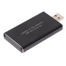 mSATA Enclosure to USB3.0 Support 5cm mSATA 3 SSD External Adapter Case Box