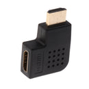 HDMI 90-degree Male to Female Vertical Flat Adapter Supports 1080i/720p/480p Resolution