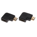 HDMI 90-degree Male to Female Vertical Flat Adapter Supports 1080i/720p/480p Resolution
