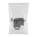 HDMI 90-degree Male to Female Vertical Flat Adapter Supports 1080i/720p Resolution