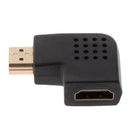 HDMI 90-degree Male to Female Vertical Flat Adapter Supports 1080i/720p Resolution