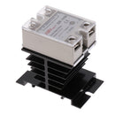 SSR-10DA Solid State Relay 3-32V DC / 24-480V AC / 10A Control+Heat Sink