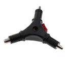 4-in-1 Coaxial Compression Tool F Head RG59 RG6 Connector Coax Cable Stripper