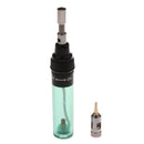 3-in-1 Cordless Gas Solder Iron Welding Pen Burner Butane Blow Torch Green