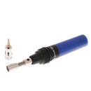 3-in-1 Cordless Gas Solder Iron Welding Pen Burner Butane Blow Torch Blue